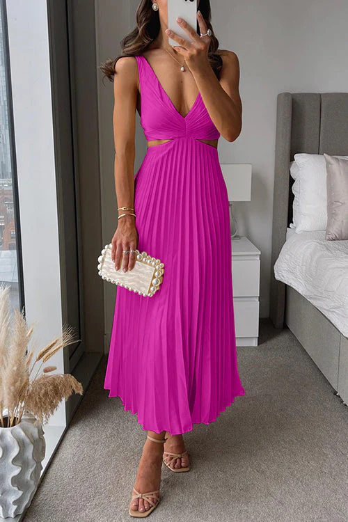 Blush&Bloom | Flowy pleated dress
