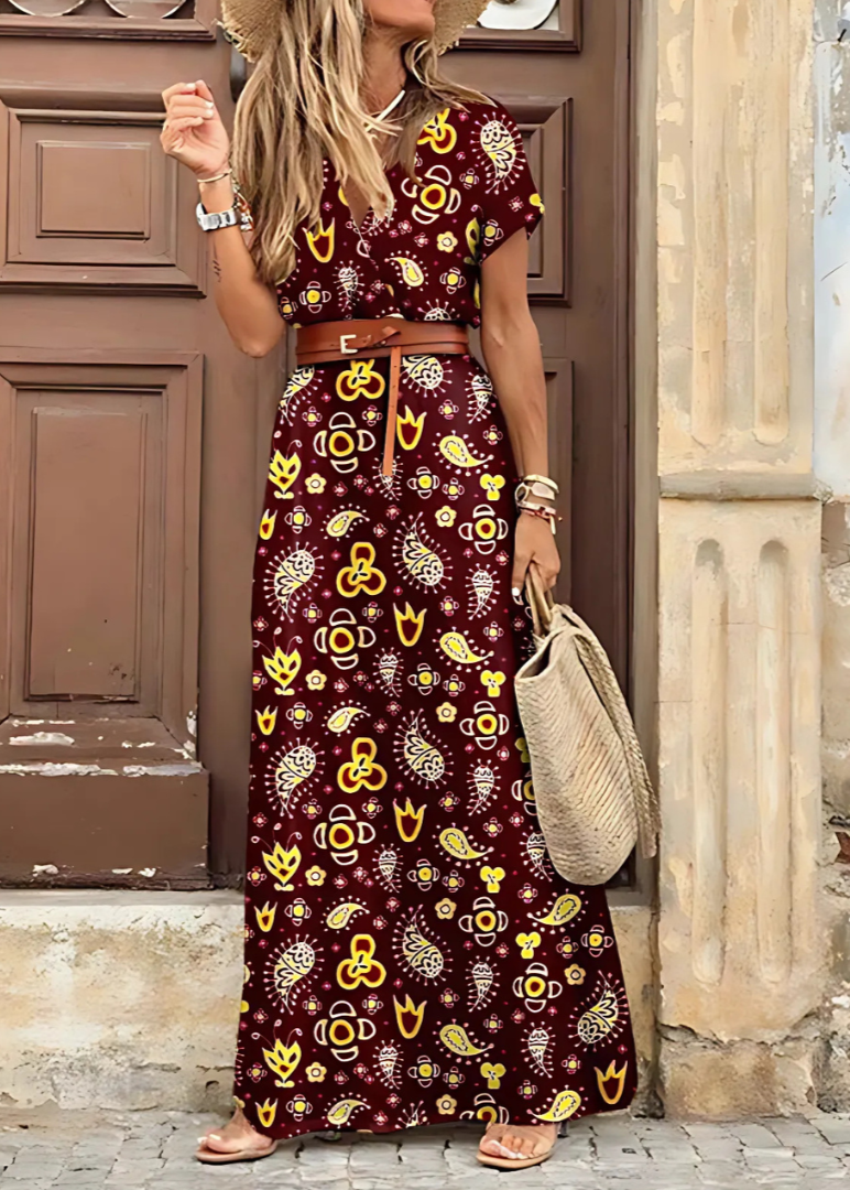 Blush&Bloom | Elegant Bohemian Maxi Dress
